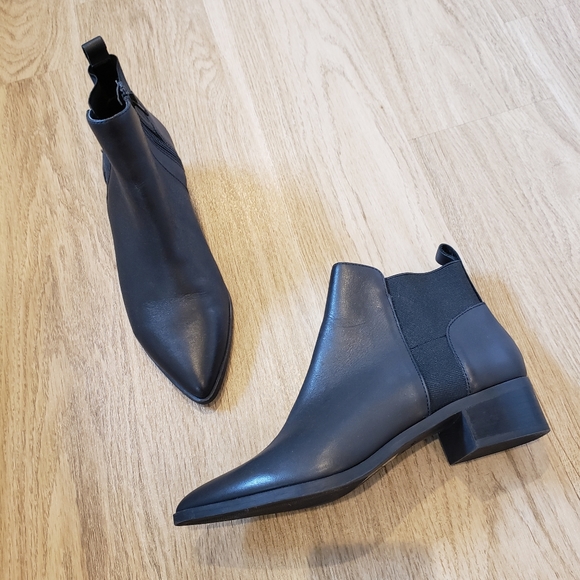 black ankle boots